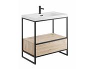 Juniper 800 Floorstanding Black Frame with Drawer Box &amp; Basin image