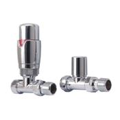 Designer Twin Pack TRV, Chrome Straight