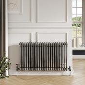 2 Column Horizontal Designer Radiator Raw Metal 636 x 600 image