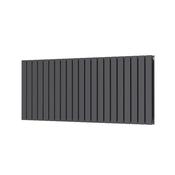 Bloom Horizontal Double Anthracite Designer Radiator 1430 x 600 image