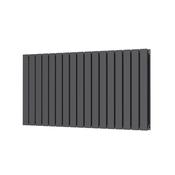 Bloom Horizontal Double Anthracite Designer Radiator 1158 x 600 image