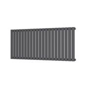 Bloom Horizontal Single Anthracite Designer Radiator 1430 x 600 image