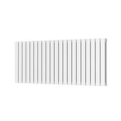 Bloom Horizontal Double White Designer Radiator 1430 x 600 image