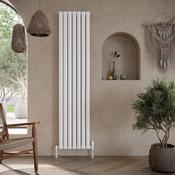 Bloom Vertical Single White Desinger Radiator 544 x 1600 image