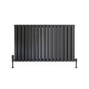 Blossom Horizontal Double Anthracite Designer Radiator 944 x 600 image