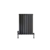 Blossom Horizontal Double Anthracite Designer Radiator 413 x 600 image
