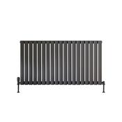 Blossom Horizontal Single Anthracite Designer Radiator 1121 x 600 image