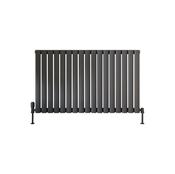 Blossom Horizontal Single Anthracite Designer Radiator 944 x 600 image