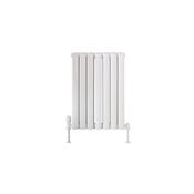 Blossom Horizontal Double White Designer Radiator 413 x 600 image