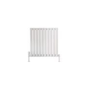 Blossom Horizontal Single White Designer Radiator 590 x 600 image