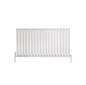 Blossom Horizontal Single White Designer Radiator 1121 x 600 image