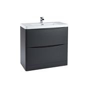 Topaz 900 Floor Cabinet Matt Grey with Basin image