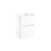 Topaz 600 Floor Cabinet High Gloss White with Counter Top image