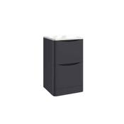 Topaz 500 Floor Cabinet Matt Grey with Counter Top image