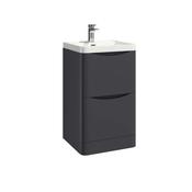 Topaz 500 Floor Cabinet Matt Grey with Basin image