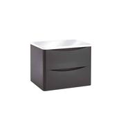 Topaz 600 Wall Cabinet Matt Grey with Counter Top image
