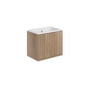 Ember 600 Cabinet with Fluted Doors Sonoma Oak (incl basin) image