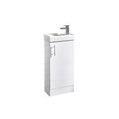 Nayara Floorstanding Furniture Pack High Gloss White (incl basin) image