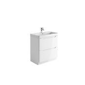 Medora 800 Floor Cabinet High Gloss White (incl basin) image