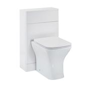 Bruna Back to Wall Unit High Gloss White