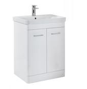 Bruna Floorstanding 800 Vanity Unit High Gloss White (incl basin) image
