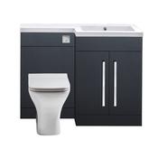 Leora 1100 2 Door Furniture Pack Matt Grey (incl basin) image