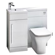 Leora 900 Furniture Pack High Gloss White (incl basin) image