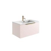 Chevron 800 Cabinet Matt Pastel Pink (incl basin) image