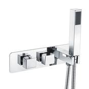 Square Handle, 2 Outlet Concealed Valve with Diverter image