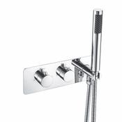 Round Handle, 2 Outlet Concealed Valve with Diverter image