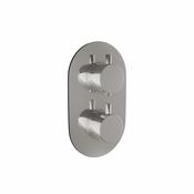Twin Oval Handle, 2 Outlet Concealed Valve with Diverter image