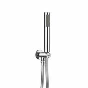 Chrome Round Shower Outlet, Hose &amp; Head image