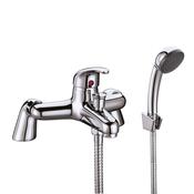 Bath Shower Mixer and Shower Kit and Wall Bracket image