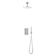 Chrome Round Handle, Handset &amp; Mounting Bracket image