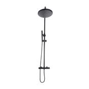 Matt Black Round Rigid Shower image