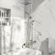 Aspen Square Rigid Riser Shower image