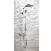 Dakota Chrome Square Rigid Riser Shower image