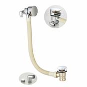 Round Bath Filler and Overflow Chrome image