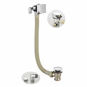 Square Bath Filler and Overflow Chrome image