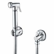 Douche Handset, Flexi, Holder &amp; Outlet Elbow Chrome image