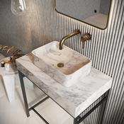 Asher White - Marble Rectangle Basin (depth 90mm) image