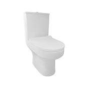 Nera Rimless Open Back Pan Including Cistern &amp; D Shape Soft Close Seat image