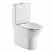 Zeta Rimless Closed Back Pan Including Cistern &amp; Soft Close Seat image