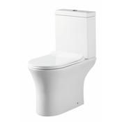 Bria Rimless Open Back Pan Including Cistern &amp; Soft Close Seat image