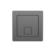 Square Gunmetal Dual Flush Button image