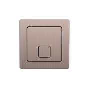 Square Brushed Bronze Dual Flush Button image