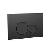 Round Black Dual Flush Button image