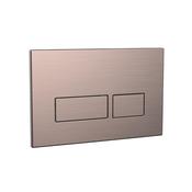 Square Brushed Bronze Dual Flush Button image