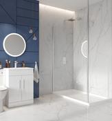 760 Chrome Single Wetroom Panel image