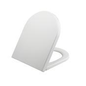 D Shape Seat Back to Wall Soft Close Seat image